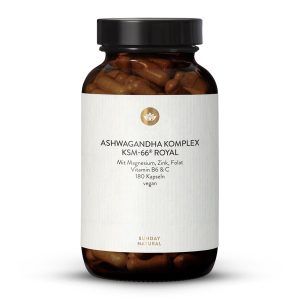 Ашваганда KSM-66® Royal Комплекс з магнієм та цинком 180 капсул (Ashwagandha Komplex KSM-66® Royal)