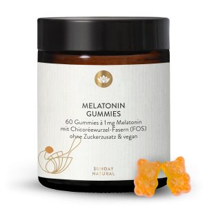 Мелатонін жувальні цукерки 1 мг з FOS і мелісою — 60 шт (Melatonin Gummies)