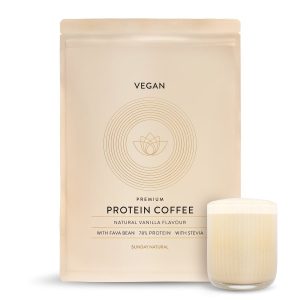 Протеїнова кава Натуральна ваніль 1000г | Веганський протеїн (Protein Coffee Natural Vanilla)