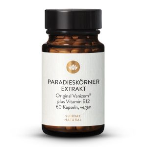 Екстракт зерен раю Vanizem™ з вітаміном B12 — 60 капсул (Paradieskörner Extrakt)