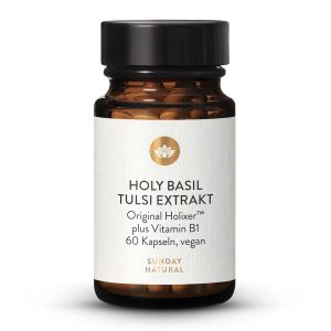 Екстракт Тулсі Holixer™ 250 мг + Вітамін B1 | 60 капсул (Holy Basil Tulsi Extrakt)