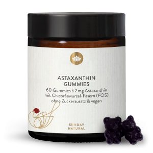 Астаксантин жувальні цукерки 2мг з FOS та смаком вишні 60 шт (Astaxanthin gummies)