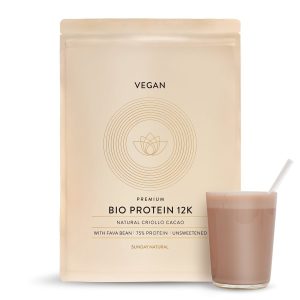 Органічний веганський протеїн 12K Кріольо Какао 1000г (Bio Protein 12K Natural Criollo Cacao)