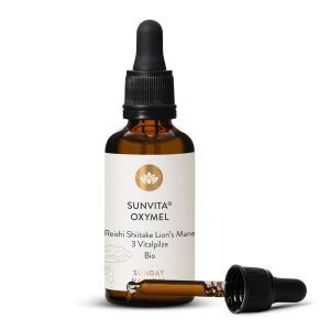 SUNVITA® Оксимель Рейші Шиїтаке Левова Грива 50мл | Лікувальні гриби (SUNVITA® Oxymel Reishi Shiitake Lion's Mane)
